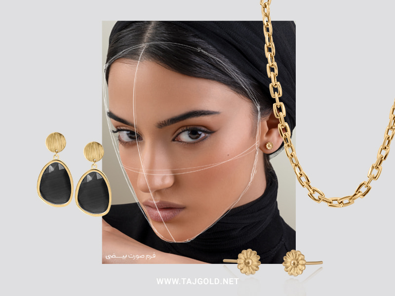 جواهرات مناسب صورت بیضی